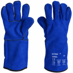 Gants de soudage anti-chaleur bleus Nitrex S400A