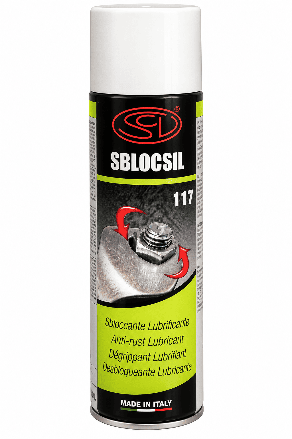 Dégrippant antirouille lubrifiant Sblocsil en aérosol