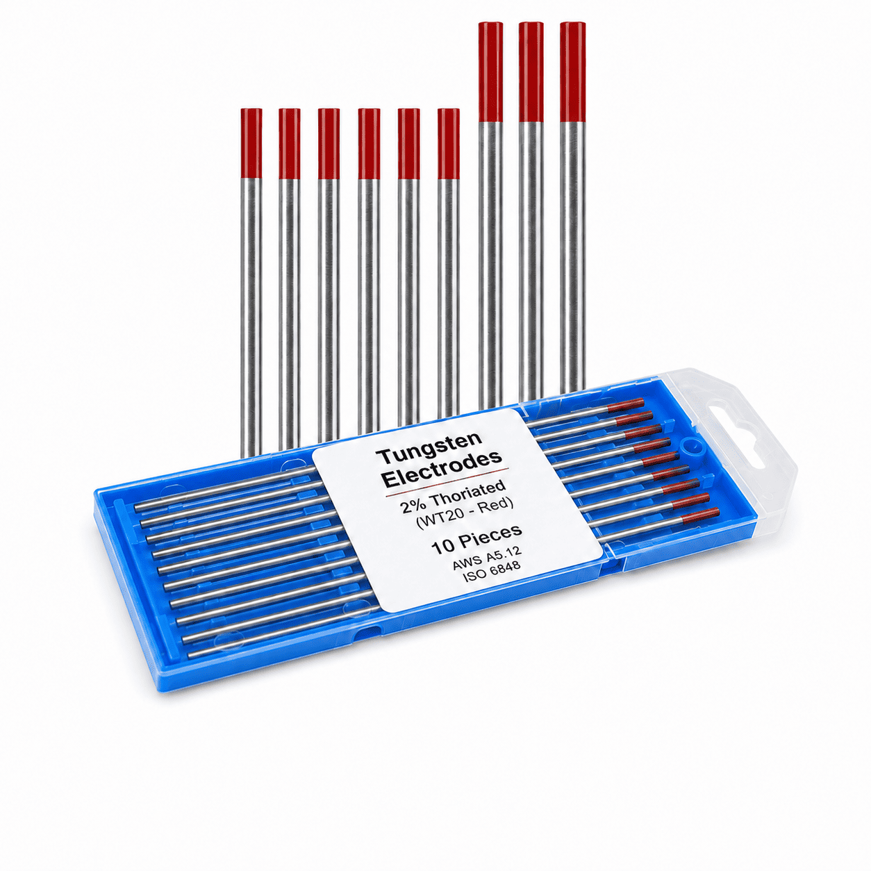 Tungstène rouge (WT20 – Thorié 2%) - 2 ⌀ - 175mm